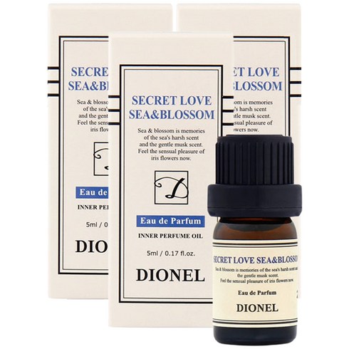 디오넬 시크릿러브 씨 앤 블러썸 여성청결제, 5ml, 3개