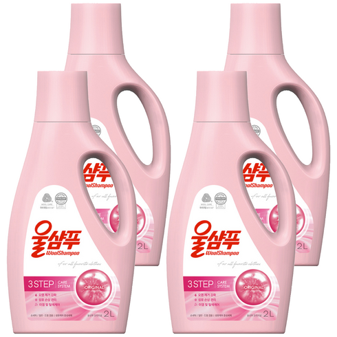 울샴푸 오리지널 본품, 2L, 4개