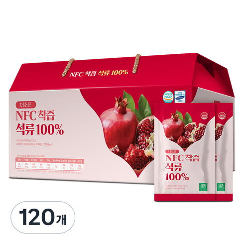 더존건강 더조은 NFC착즙 석류 100, 70ml, 120개
