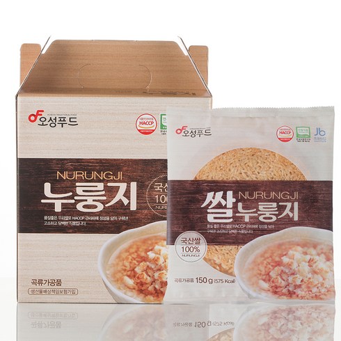오성푸드 쌀누룽지, 150g, 1박스