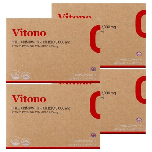 비토노 이왕재박사 메가 비타민C 3000mg, 4개, 270g