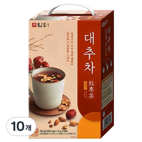 담터 대추차 플러스, 15g, 50개입, 10개