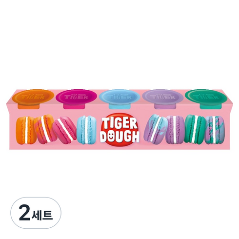 마이리틀타이거 유아용 도우 촉감놀이 클레이, 파스텔팩, 85g, 2세트