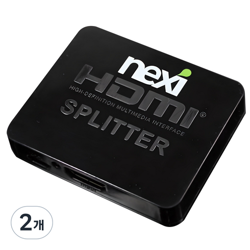 넥시 4K 1:2 HDMI 분배기 2포트, NX-4K HDMI SPLITTER 2P, 2개