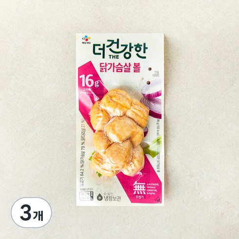 더건강한 닭가슴살 볼, 96g, 3개
