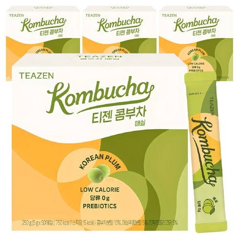 티젠 콤부차 매실, 5g, 50개입, 4개