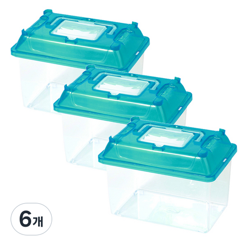 아쿠아선두 클린채집통 330-C XL, 블루, 6개