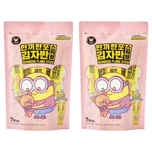 만전김 한끼한포 스틱 김자반 7p, 70g, 2개