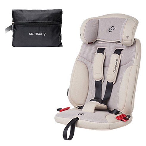 순성 빌리 프로 휴대용 카시트 ISOFIX 2026, 밀키베이지