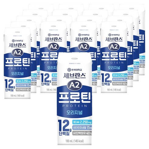 세브란스에이투 연세유업 프로틴 음료 오리지널, 190ml, 18개
