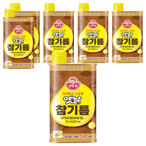 오뚜기옛날 참기름, 350ml, 6개