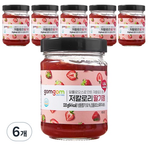 곰곰 저칼로리 딸기잼, 320g, 6개