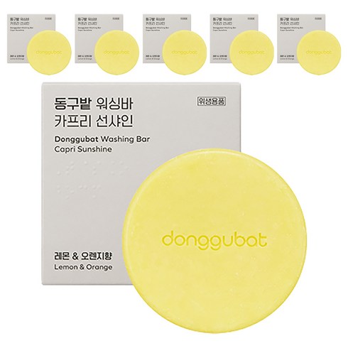 동구밭 카프리 선샤인 과일 채소 세척 설거지 워싱바, 150g, 6개