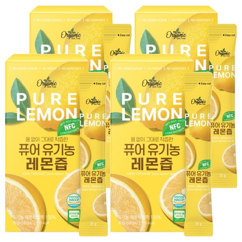천호엔케어 퓨어 유기농 레몬즙 15p, 300g, 4개
