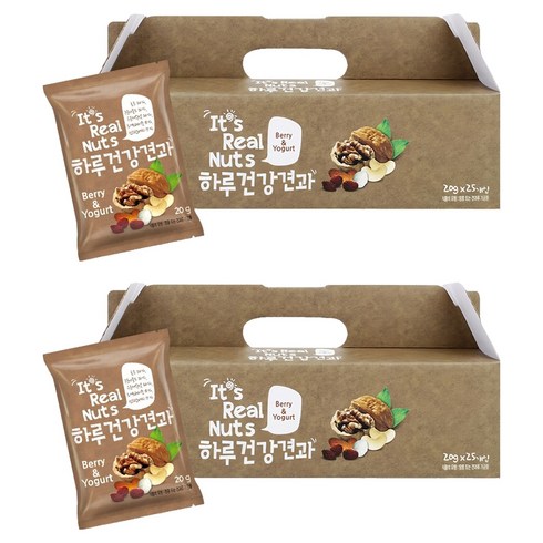 잇츠리얼넛츠 하루건강견과 베리앤요거트, 500g, 2개