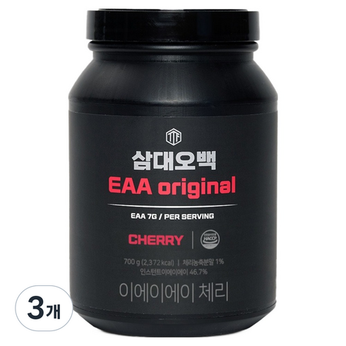 삼대오백 EAA 아미노산 체리맛, 700g, 3개