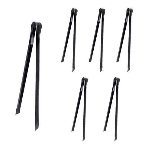 월드크린 숯집게 45cm, 검정, 6개