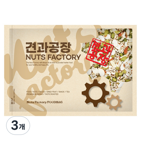 견과공장 토핑 혼합견과, 3개, 800g