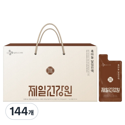 CJ웰케어 제일건강원 흑마늘 달임진액, 144개, 50ml