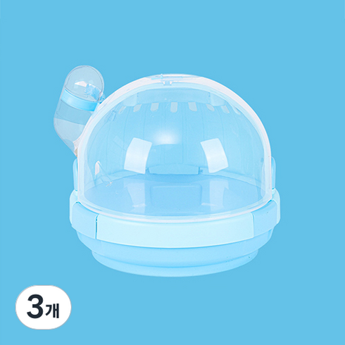 펫플로우 UFO 모양 햄스터 하우스, 블루, 3개