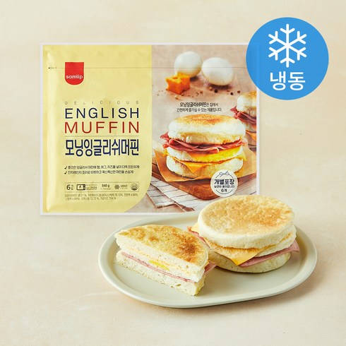 삼립 모닝 잉글리쉬 머핀 6개입 (냉동), 840g, 1개