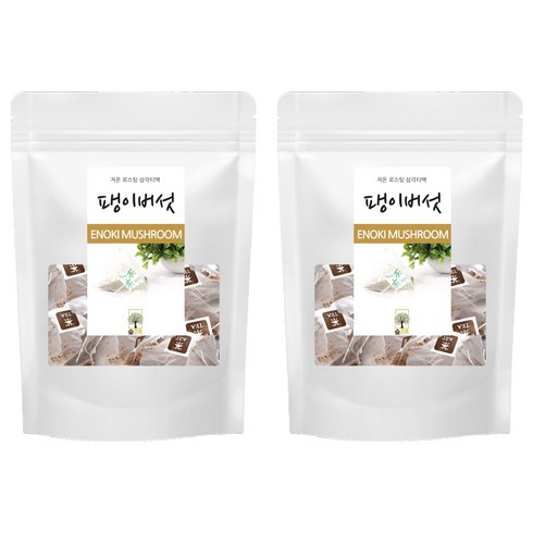 자연애푸드 팽이버섯 삼각티백 차, 1g, 100개입, 2개