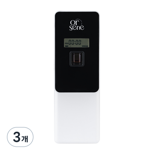 올센느 디지털 방향제 디스펜서 본품 화이트, 3개