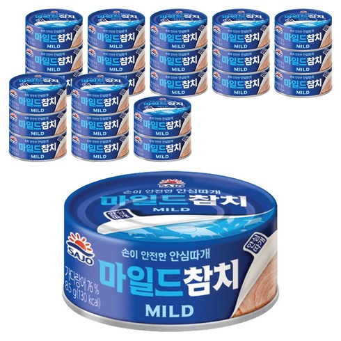 사조참치 마일드, 85g, 24개