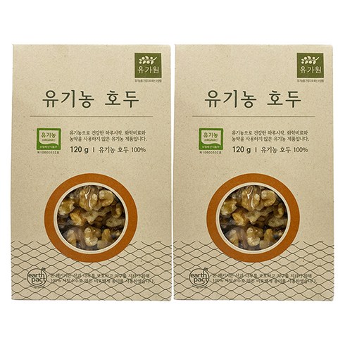 유가원 유기농 호두, 120g, 2개