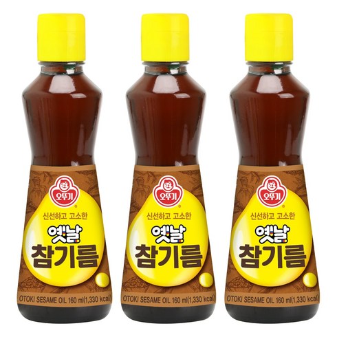 오뚜기옛날 참기름, 160ml, 3개