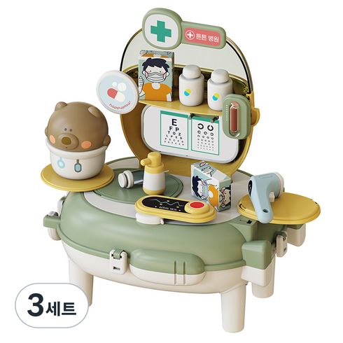 해피플레이 해피 구디백 역할놀이 세트, 병원놀이, 3세트