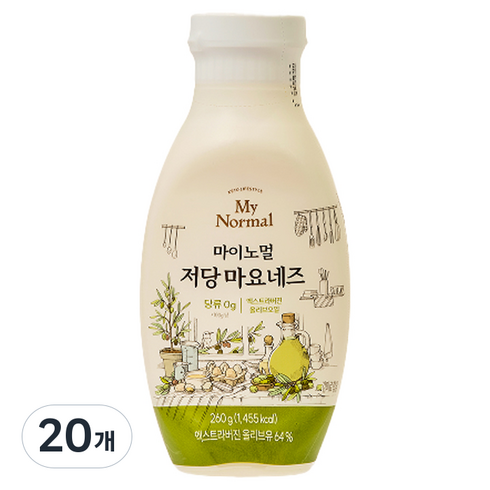 마이노멀 저당 마요네즈, 260g, 20개