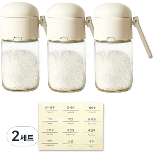 티도요 클립 스프레드 양념통 3개 + 스티커 1장, 2세트, 180ml