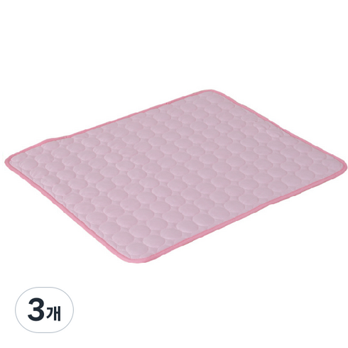 디에스 반려동물 여름 아이스 쿨 매트, 핑크, 3개