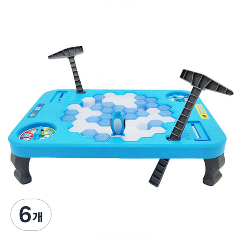 재미존 펭귄얼음깨기 보드게임, 혼합색상, 6개