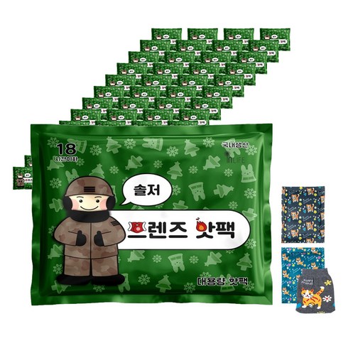 인라이프 국내 제조 포켓형 솔저 프렌즈 핫팩 150g, 60개
