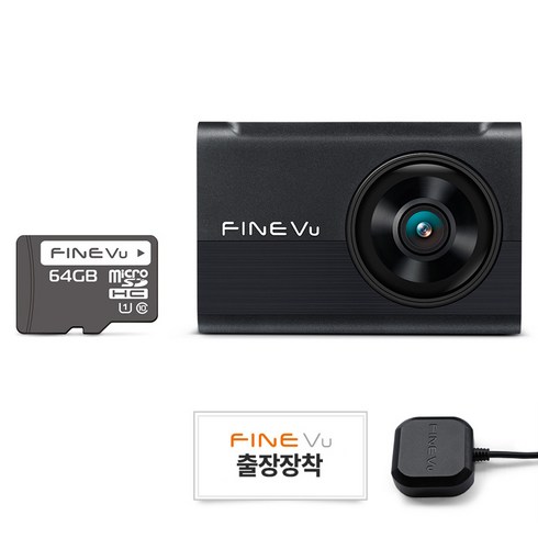 파인뷰 전후방 FHD HD 2채널 블랙박스 X6 POWER, 64GB, 후방 카메라 + 거치대 + Micro SD 카드 + 전원케이블 + 후방 케이블 + GPS 안테나 + 출장장착쿠폰