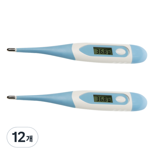지씨비엠 전자 체온계 GC-60, 12개
