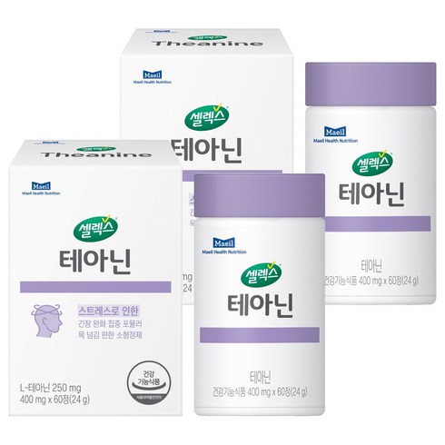 셀렉스 테아닌 24g, 60정, 2개
