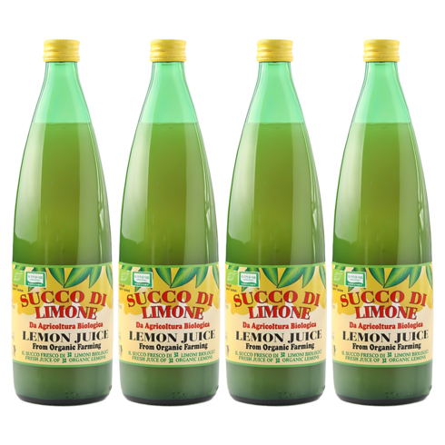 유로푸드 유기농 레몬주스, 1L, 4개