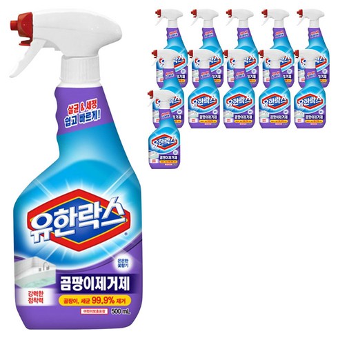 유한락스 곰팡이제거제, 500ml, 12개