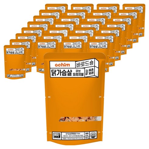바로드숑 닭가슴살 큐브 오리지널, 100g, 40개