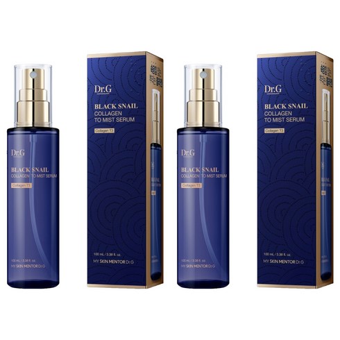 닥터지 블랙 스네일 콜라겐 투 미스트 세럼, 100ml, 2개