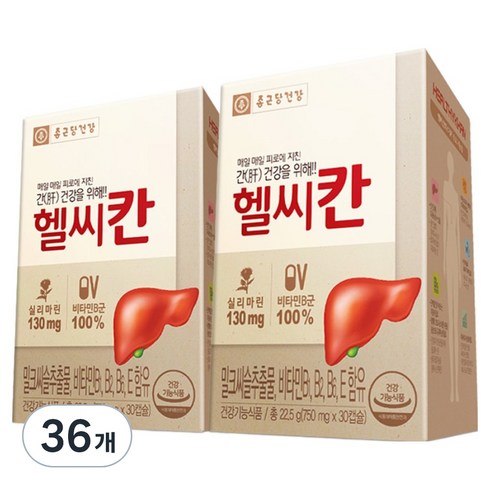 종근당건강 헬씨칸, 30정, 36개
