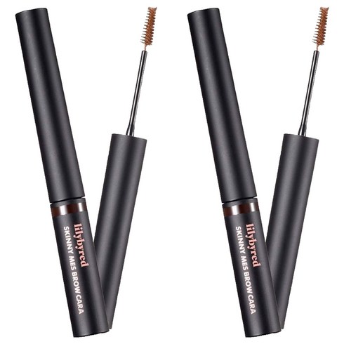릴리바이레드 스키니 메스 브로우 눈썹 마스카라 3.5g, 03다크브라운, 2개