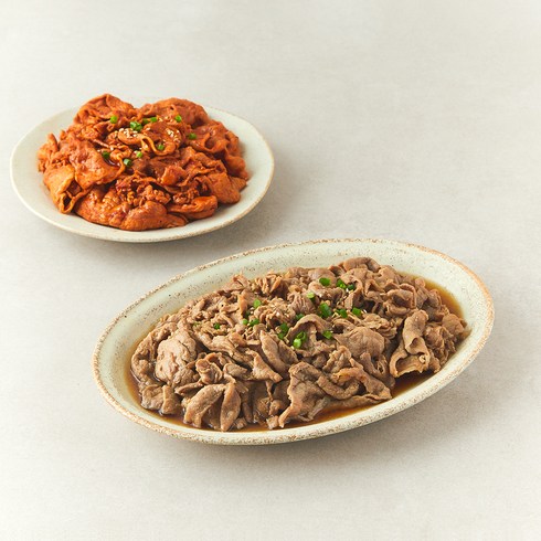 곰곰 한돈 매콤한 제육 볶음 700g + 곰곰 한돈 간장맛 불고기 700g 세트, 1.4kg, 1세트