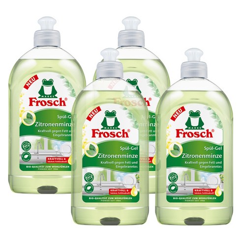 프로쉬 레몬민트 맨손 주방세제, 500ml, 4개