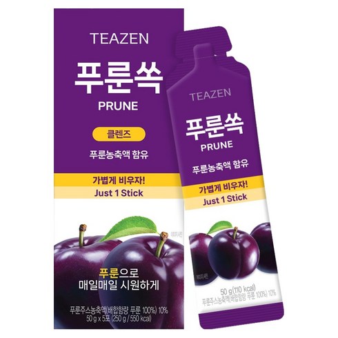 티젠 푸룬쏙 5포, 1개, 250g