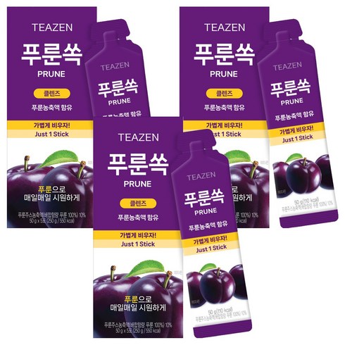 티젠 푸룬쏙 5포, 250g, 3개