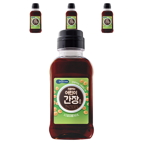 베베쿡 처음먹는 어린이 간장소스, 한식 간장, 145ml, 4개